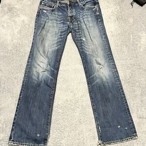 Ed Hardy Jeans Mens 34 x34 Loose Straight Leg Baggy Skater Grunge Cyber Rock Y2K